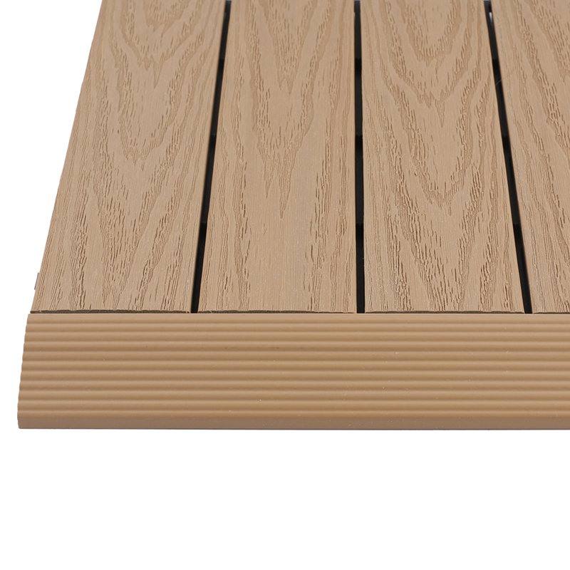 NewTechWood 12" x 2" Composite Interlocking Deck Edge Trim in Canadian